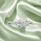 bague femme moissanite argent 925