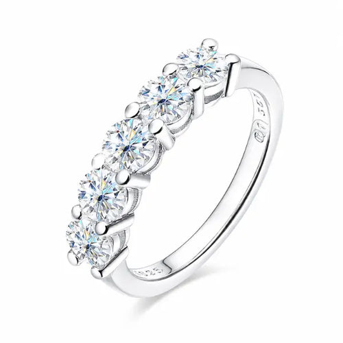 bague femme moissanite argent 925