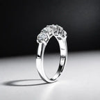bague argent 925 moissanite femme