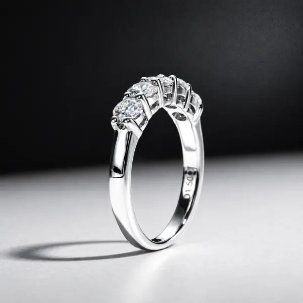 bague argent 925 moissanite femme