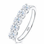 bague femme moissanite argent 925