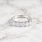 bague argent 925 moissanite femme