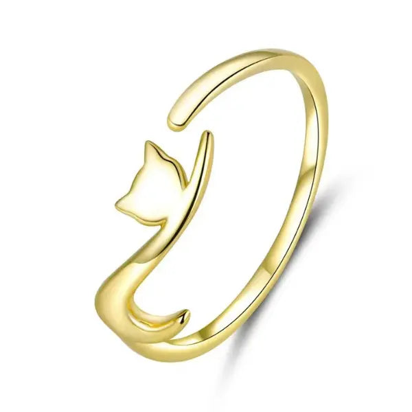 bijou femme chat élégant argent