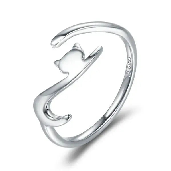 bague chat moderne pour femme