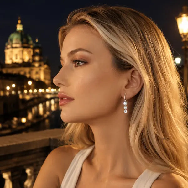 boucles d’oreilles femme chic argent
