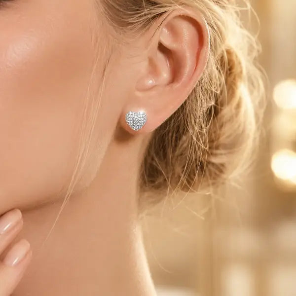 Boucles d’Oreilles Femme Argent Éclat Cristal Élégance