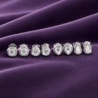 boucles d’oreilles élégantes moissanite argent