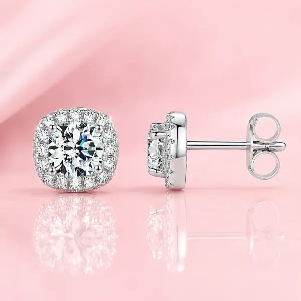 boucles d’oreilles moissanite VVS1 femme