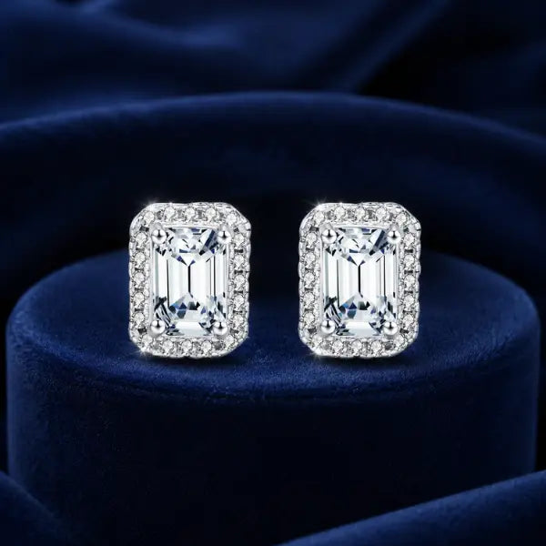 boucles d’oreilles moissanite VVS1 femme