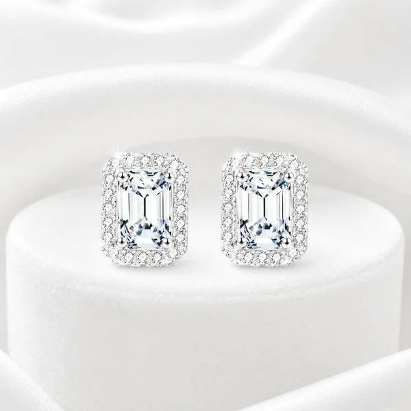 boucles d’oreilles moissanite VVS1 femme.