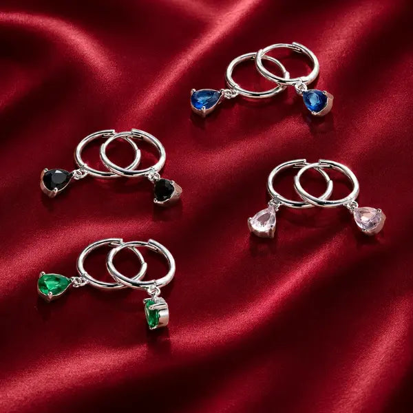 boucles d’oreilles goutte argent 925