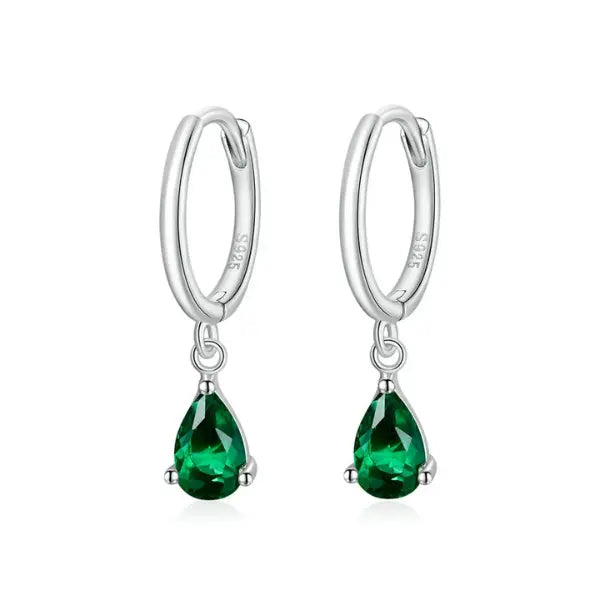 boucles d’oreilles mariage argent zircon