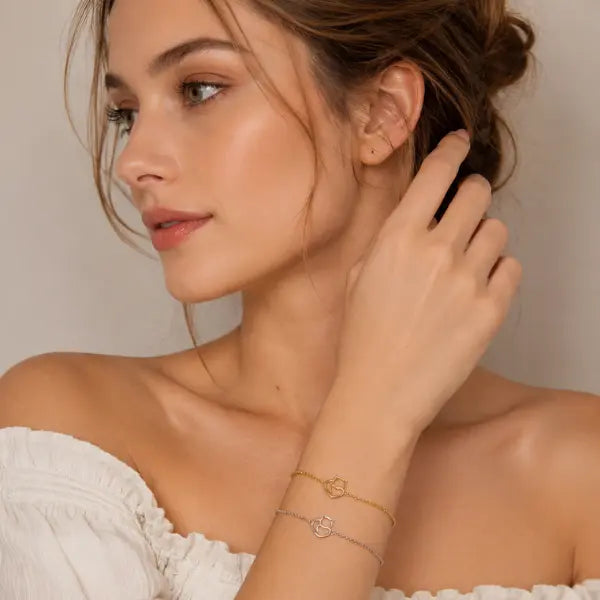 bracelet romantique femme argent