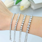 Bracelet Femme en Argent Moissanite 06