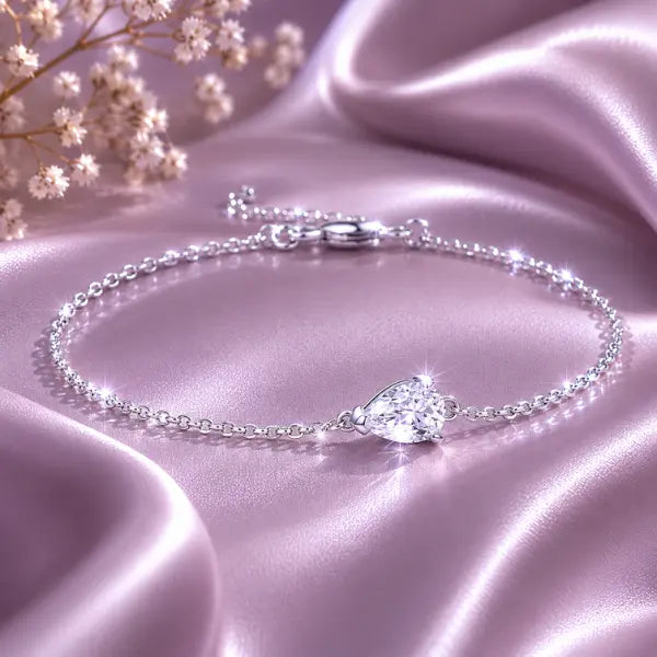 bracelet femme moissanite argent 925