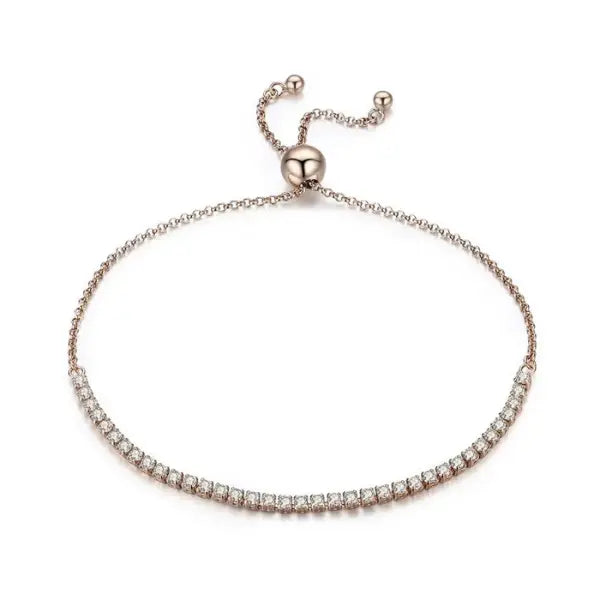 bracelet chaîne ajustable argent femme