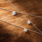 Collier Femme Argent Minimaliste Zircon Lumière Pure