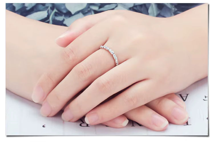 Bague Femme Argent Liane Scintillante Élégance