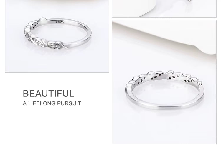 Bague Femme Argent Liane Scintillante Élégance