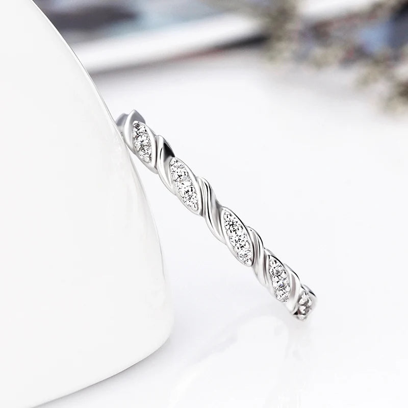 Bague Femme Argent Liane Scintillante Élégance