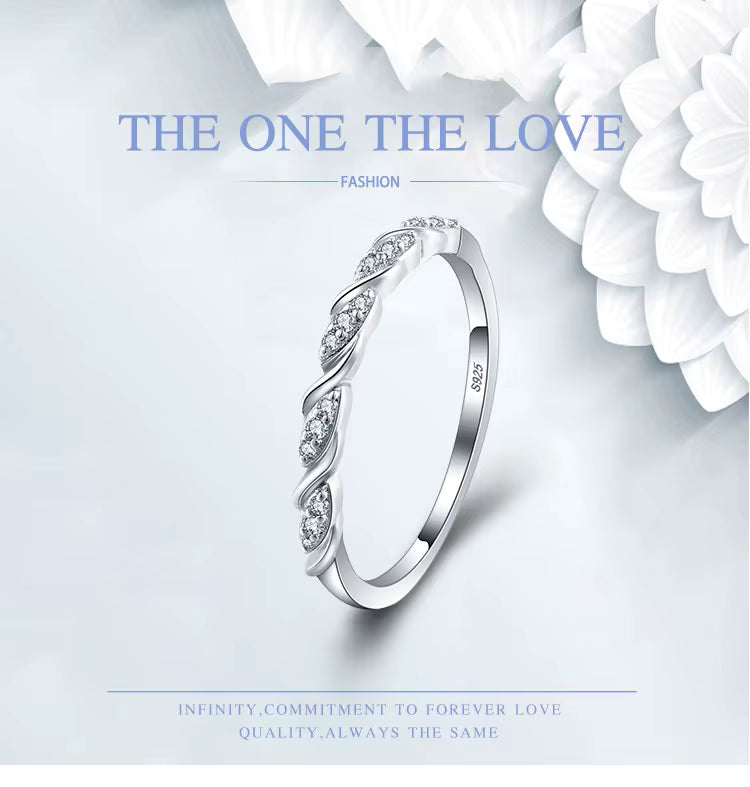 Bague Femme Argent Liane Scintillante Élégance