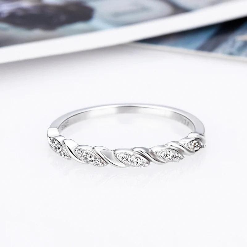 Bague Femme Argent Liane Scintillante Élégance