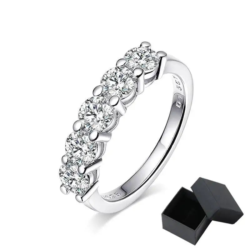 BAGUE FEMME ARGENT ÉCLAT CELESTIA MOISSANITE