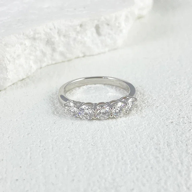 Bague Femme Argent Lumière Pure Moissanite