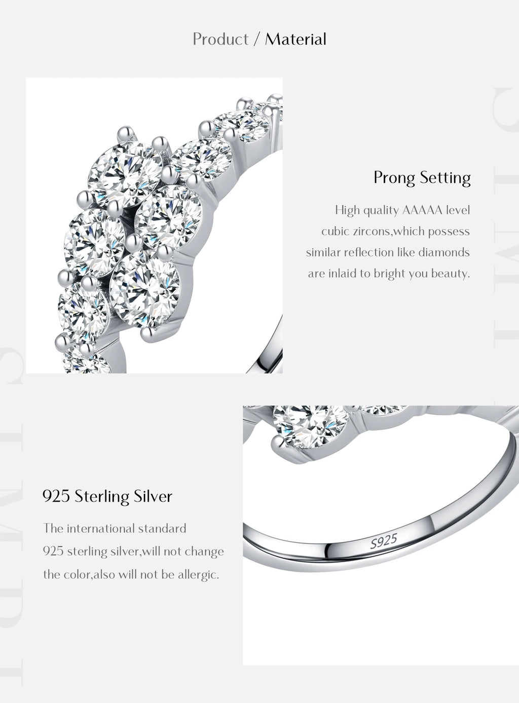 Bague Femme Argent Éclat Floral Zircon Élégance