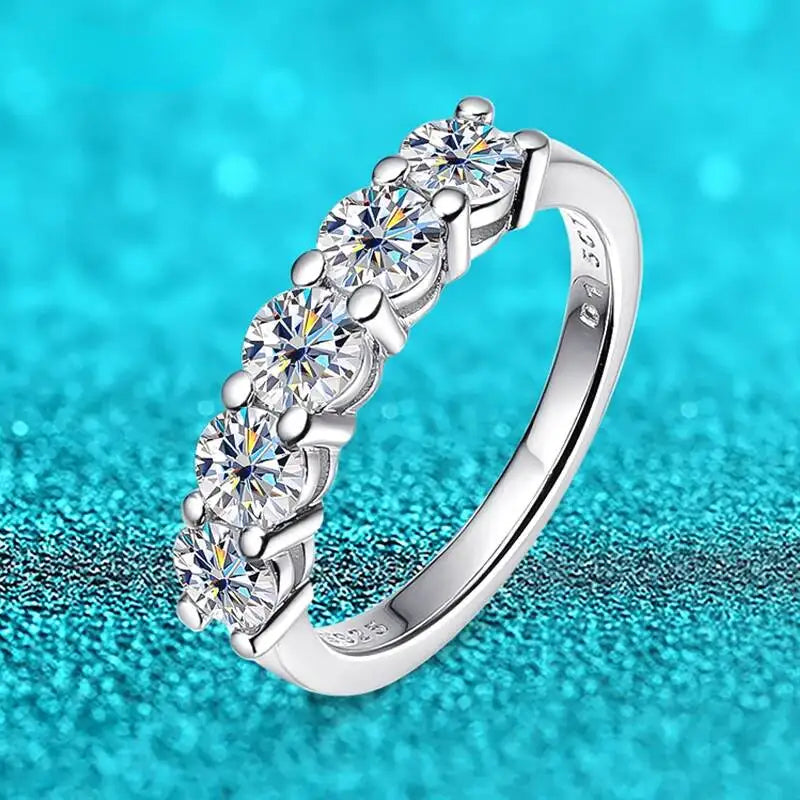 BAGUE FEMME ARGENT ÉCLAT CELESTIA MOISSANITE