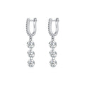 Boucles d’Oreilles Femme Argent Cascade Éclat Cristal