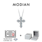 Collier Femme Argent Croix Moissanite Éclat Signature