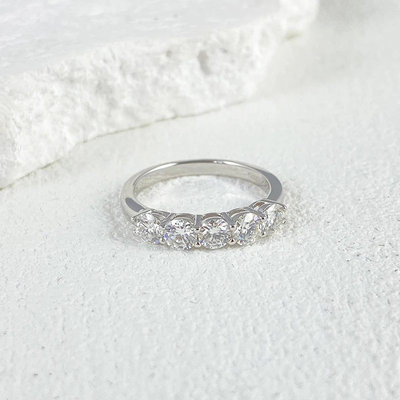 Bague Femme Argent Lumière Pure Moissanite