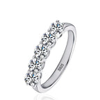Bague Femme Argent Lumière Pure Moissanite