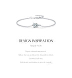 Bracelet Femme en Argent Moissanite Goutte Prestige