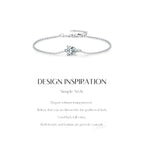 Bracelet Femme en Argent Moissanite Goutte Prestige