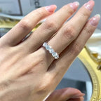 Bague Femme Argent Lumière Pure Moissanite