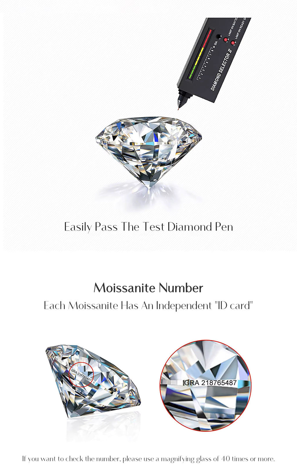 Bracelet Femme en Argent Moissanite Goutte Prestige