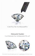 Collier Femme Argent Croix Moissanite Éclat Signature