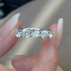 Bague Femme Argent Lumière Pure Moissanite