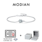 Bracelet Femme en Argent Moissanite Goutte Prestige