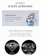 Bracelet Femme en Argent Moissanite Goutte Prestige
