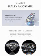 Bracelet Femme en Argent Moissanite Goutte Prestige