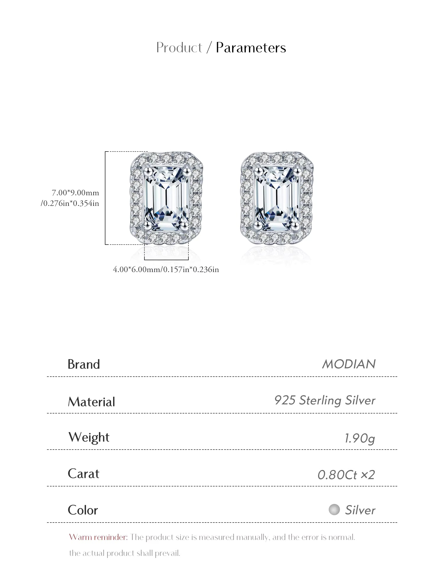 Boucles d’Oreilles Femme Argent Moissanite Émeraude Prestige