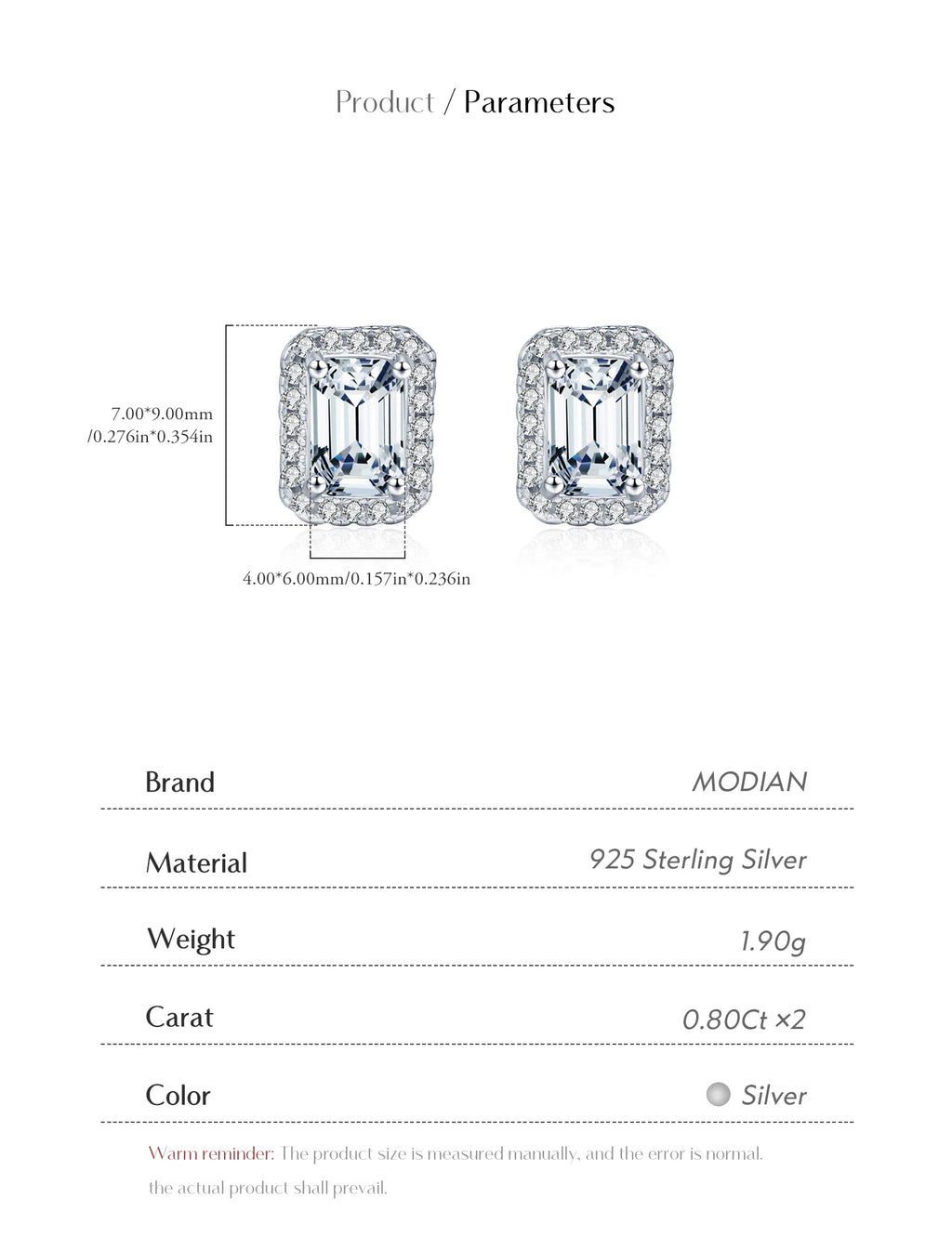 Boucles d’Oreilles Femme Argent Moissanite Émeraude Prestige