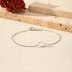 Bracelet Femme en Argent Moissanite Goutte Prestige