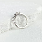 Bague Femme Argent Lumière Pure Moissanite