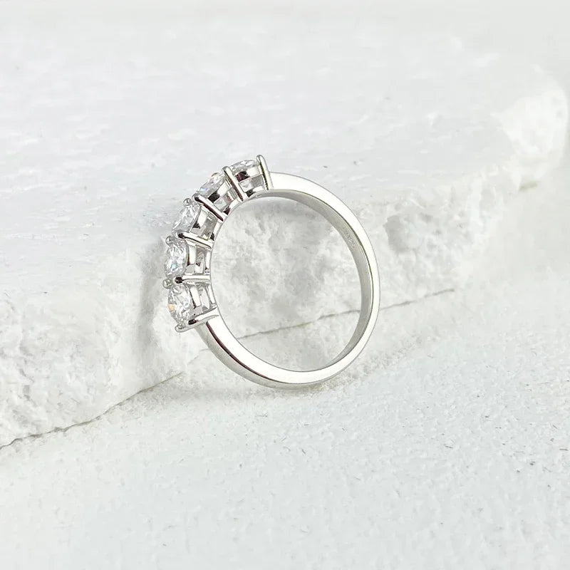 Bague Femme Argent Lumière Pure Moissanite
