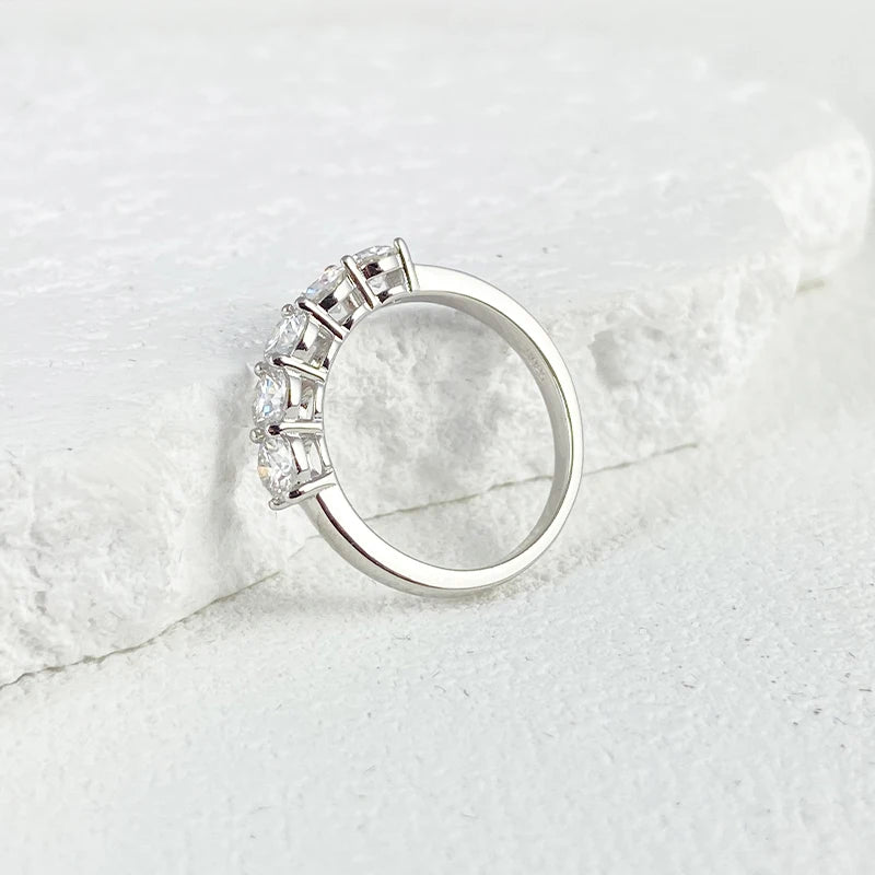 Bague Femme Argent Lumière Pure Moissanite