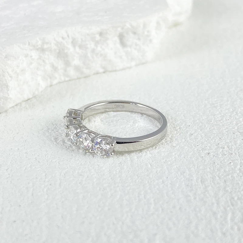 Bague Femme Argent Lumière Pure Moissanite